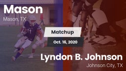 Matchup: Mason  vs. Lyndon B. Johnson  2020