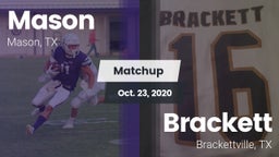 Matchup: Mason  vs. Brackett  2020