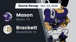 Recap: Mason  vs. Brackett  2020