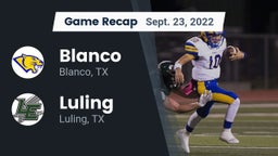 Recap: Blanco  vs. Luling  2022