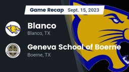 Recap: Blanco  vs. Geneva School of Boerne 2023