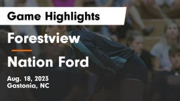 Forestview  vs Nation Ford Game Highlights - Aug. 18, 2023