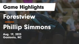 Forestview  vs Phillip Simmons Game Highlights - Aug. 19, 2023