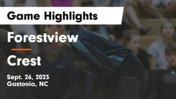 Forestview  vs Crest  Game Highlights - Sept. 26, 2023