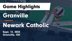 Granville  vs Newark Catholic  Game Highlights - Sept. 12, 2023