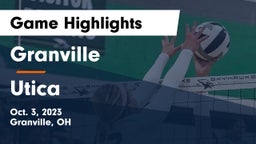 Granville  vs Utica  Game Highlights - Oct. 3, 2023