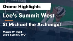 Lee's Summit West  vs St Michael the Archangel Game Highlights - March 19, 2024