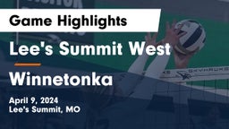 Lee's Summit West  vs Winnetonka  Game Highlights - April 9, 2024