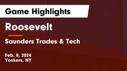 Roosevelt  vs Saunders Trades & Tech  Game Highlights - Feb. 8, 2024