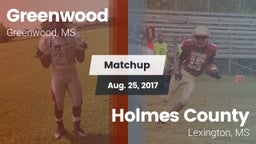 Matchup: Greenwood High vs. Holmes County 2017