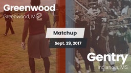 Matchup: Greenwood High vs. Gentry  2017
