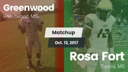 Matchup: Greenwood High vs. Rosa Fort  2017