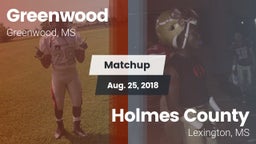 Matchup: Greenwood High vs. Holmes County 2018