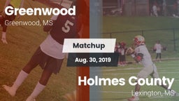Matchup: Greenwood High vs. Holmes County 2019