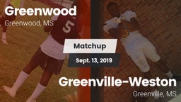 Matchup: Greenwood High vs. Greenville-Weston  2019