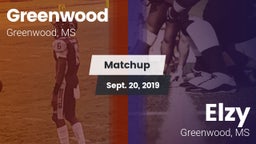 Matchup: Greenwood High vs. Elzy  2019