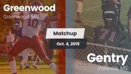 Matchup: Greenwood High vs. Gentry  2018
