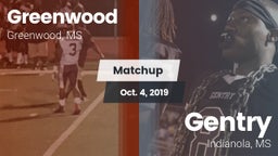 Matchup: Greenwood High vs. Gentry  2019