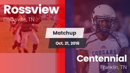 Matchup: Rossview  vs. Centennial  2016