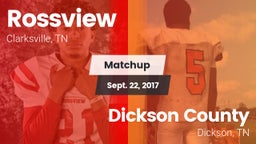 Matchup: Rossview  vs. Dickson County  2017