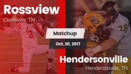 Matchup: Rossview  vs. Hendersonville  2017