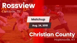 Matchup: Rossview  vs. Christian County  2018