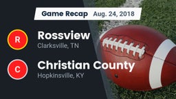 Recap: Rossview  vs. Christian County  2018