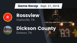 Recap: Rossview  vs. Dickson County  2018