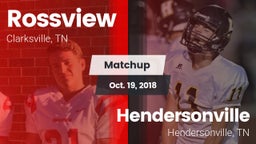 Matchup: Rossview  vs. Hendersonville  2018