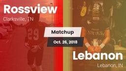 Matchup: Rossview  vs. Lebanon  2018