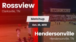 Matchup: Rossview  vs. Hendersonville  2019
