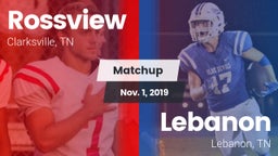 Matchup: Rossview  vs. Lebanon  2019