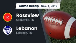 Recap: Rossview  vs. Lebanon  2019