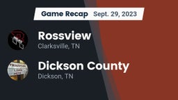 Recap: Rossview  vs. Dickson County  2023