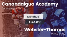 Matchup: Canandaigua Academy vs. Webster-Thomas  2017
