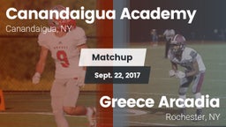 Matchup: Canandaigua Academy vs. Greece Arcadia  2017