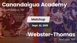 Matchup: Canandaigua Academy vs. Webster-Thomas  2018