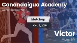 Matchup: Canandaigua Academy vs. Victor  2018