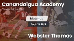Matchup: Canandaigua Academy vs. Webster Thomas 2019