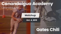 Matchup: Canandaigua Academy vs. Gates Chili 2019