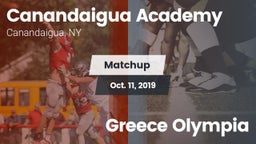Matchup: Canandaigua Academy vs. Greece Olympia 2019