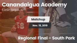 Matchup: Canandaigua Academy vs. Regional Final - South Park 2019