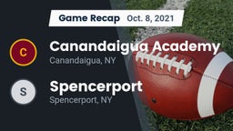Recap: Canandaigua Academy  vs. Spencerport  2021