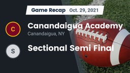 Recap: Canandaigua Academy  vs. Sectional Semi Final 2021