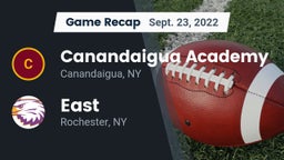 Recap: Canandaigua Academy  vs. East  2022