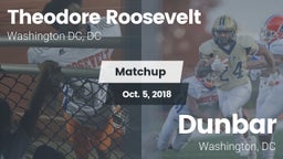 Matchup: Theodore Roosevelt vs. Dunbar  2018