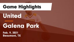 United  vs Galena Park  Game Highlights - Feb. 9, 2021