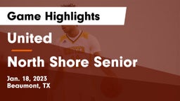 United  vs North Shore Senior  Game Highlights - Jan. 18, 2023
