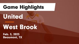 United  vs West Brook  Game Highlights - Feb. 3, 2023