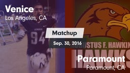 Matchup: Venice  vs. Paramount  2016